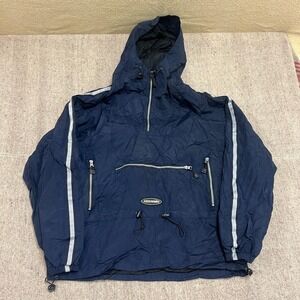 Vintage Abercrombie & Fitch Anorak Jacket Mens XL Blue 1990s